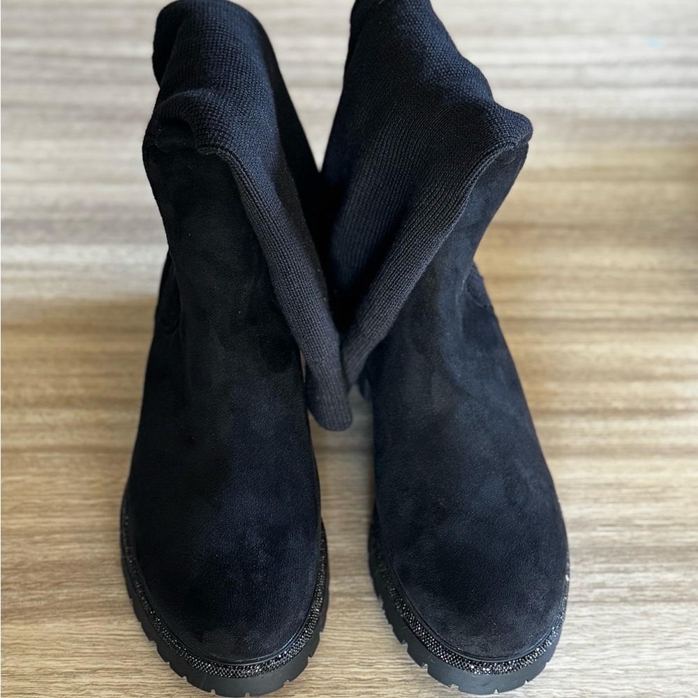 Black Suede Boots